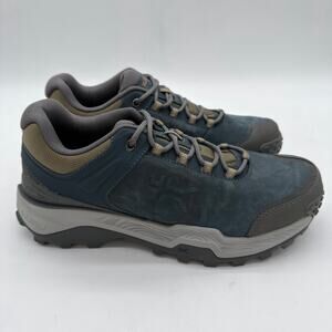 Kuru Ridge Motion Leather Hiking Plantar Fasciitis Heel Support Boots Blue 7.5